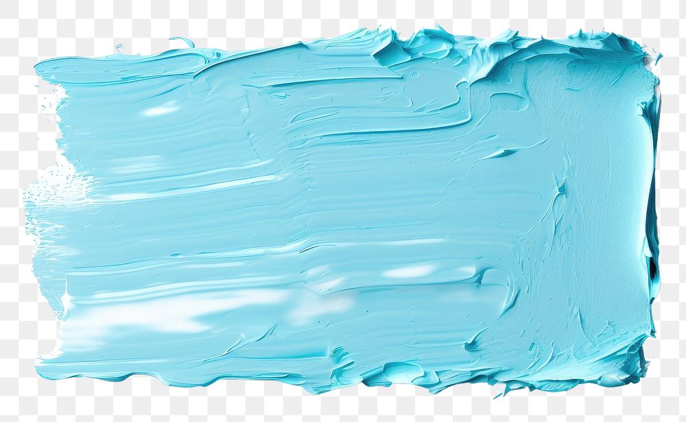 PNG Light blue flat paint brush stroke backgrounds rectangle turquoise.