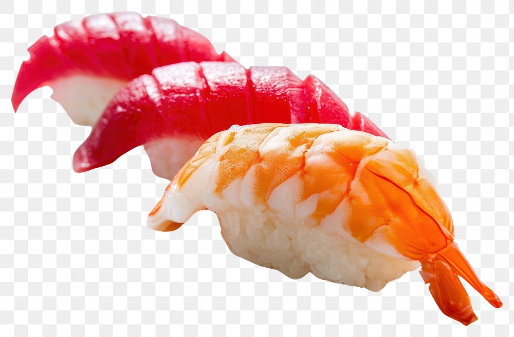 PNG  Japanese food seafood sushi rice.