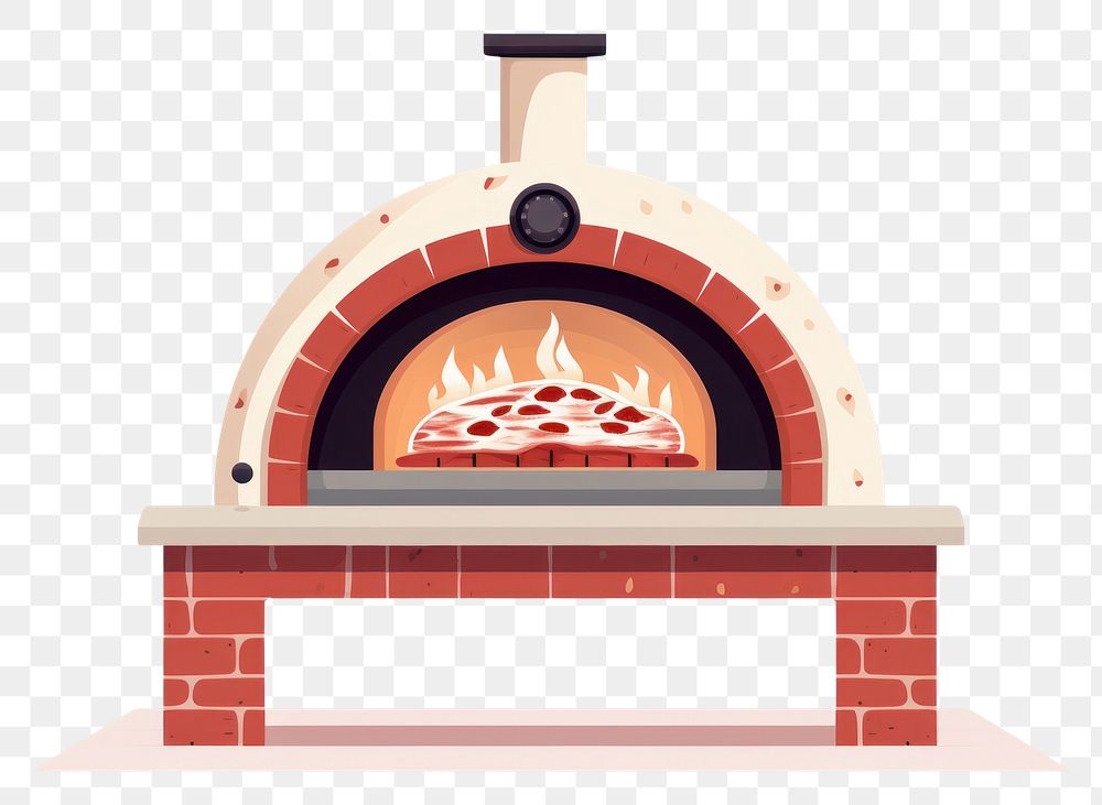 PNG  Pizza oven fireplace hearth architecture. AI generated Image by rawpixel.