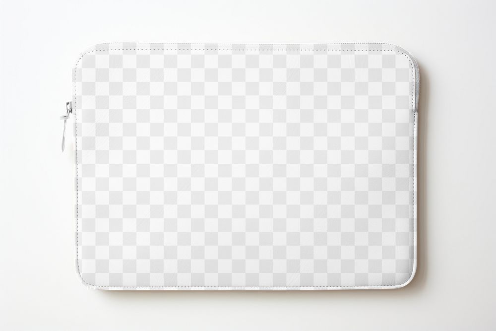 Laptop sleeve png bag mockup, transparent design