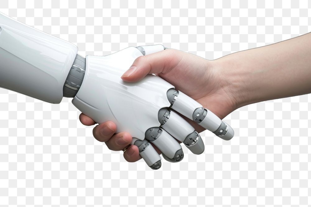 PNG Artificial intelligence hand handshake finger.