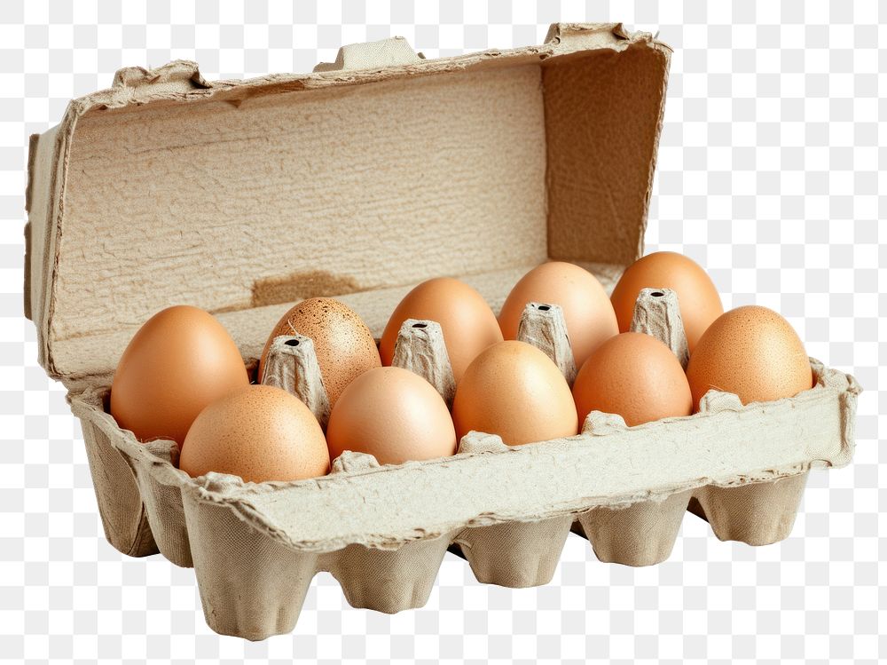 PNG Eggs carton box food.