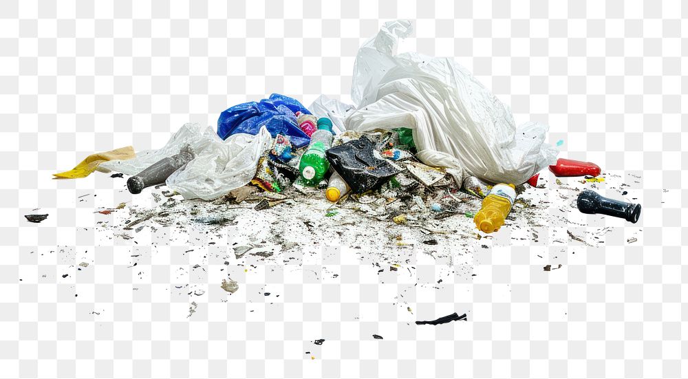 PNG Trash garbage white background unhygienic.