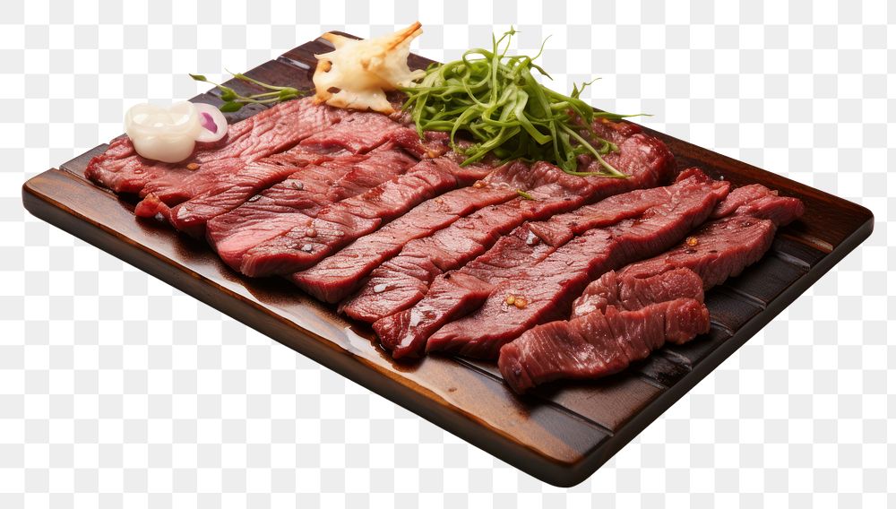 PNG Yakiniku steak meat beef.