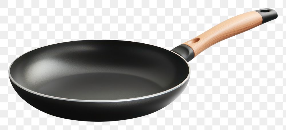 PNG Black wok white background simplicity equipment.