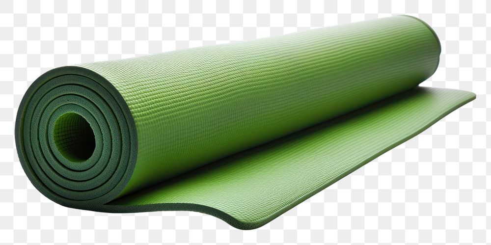PNG Rolled yoga mat white background proteales sports.