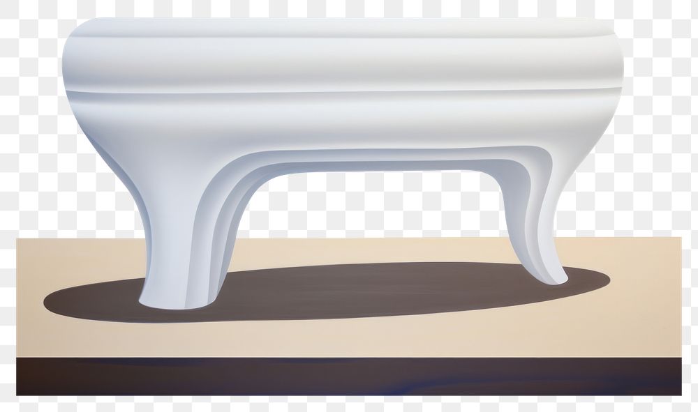PNG  Surrealistic painting of coffee furniture table white.