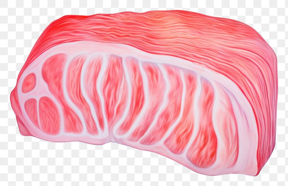 PNG  Surrealistic painting of beef meat food freshness.