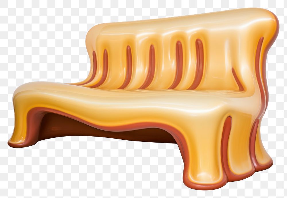 PNG  Surrealistic painting of sofa melting furniture chair bench.