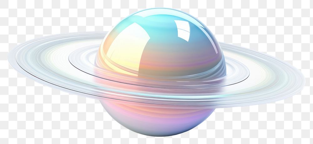 PNG  Saturn sphere space white background. AI generated Image by rawpixel.