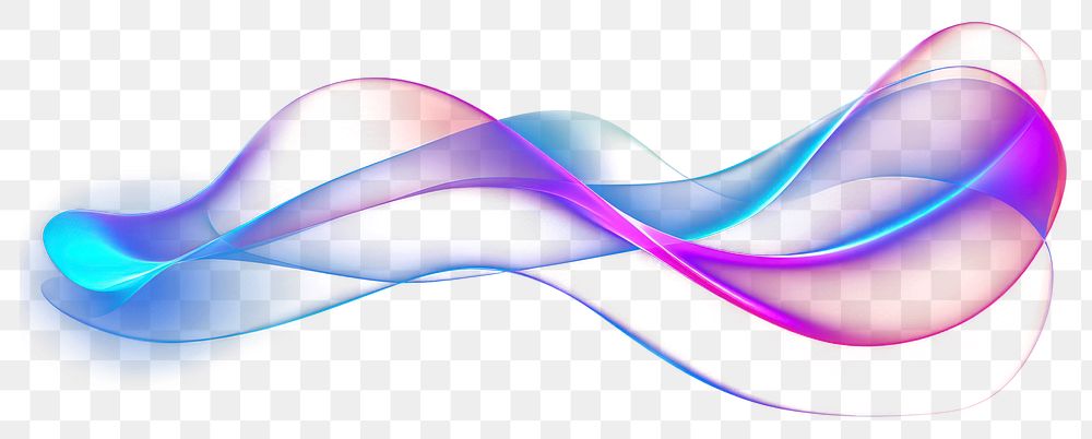 PNG A neon light blue and purple neon wave on a dark background backgrounds smooth curve. AI generated Image by rawpixel.