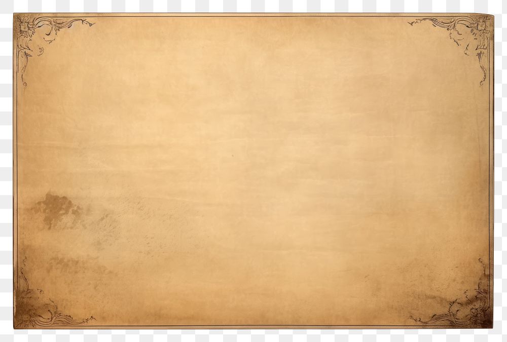 PNG Old paper with antique frame backgrounds texture architecture