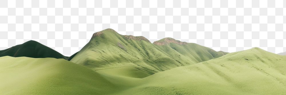 PNG  Green mountain landscape sky outdoors. AI generated Image by rawpixel.