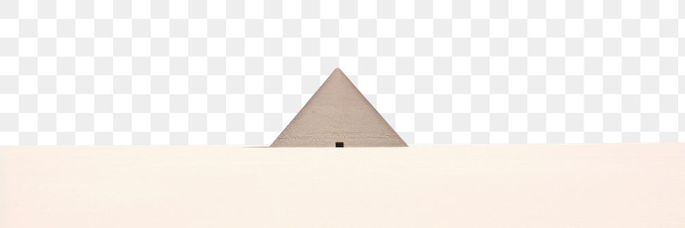 PNG  Pyramid on desert sky architecture outdoors. AI generated Image by rawpixel.