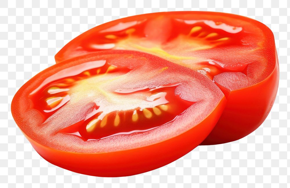 PNG Cherry tomato slice vegetable plant food.