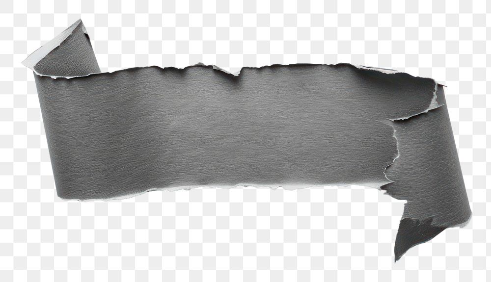 PNG  A gray paper tape white background monochrome rectangle