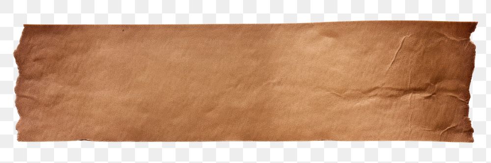 PNG  Brown adhesive strip rough paper white background.