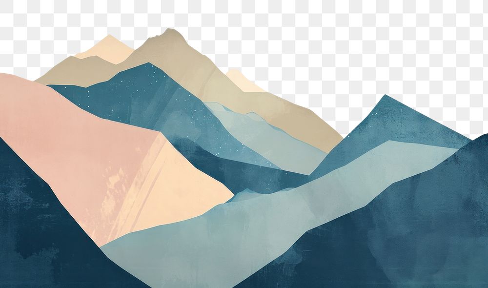 PNG Mountain backgrounds painting nature. AI generated Image by rawpixel.