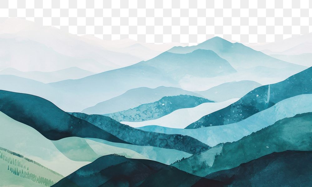 PNG A lush hillside mountain backgrounds abstract. AI generated Image by rawpixel.