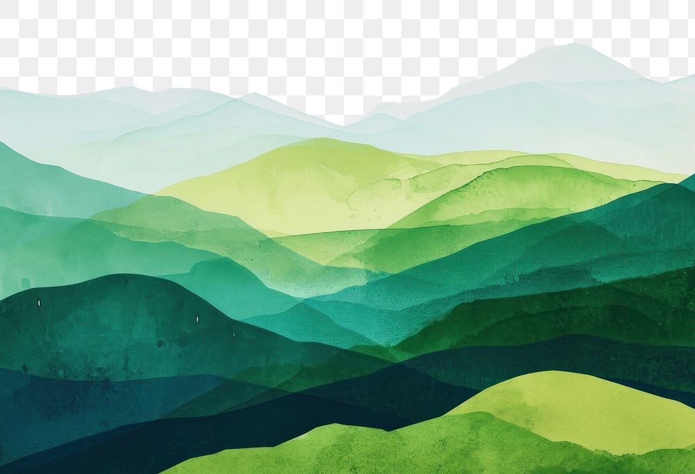 PNG A lush green hillside mountain backgrounds landscape. AI generated Image by rawpixel.