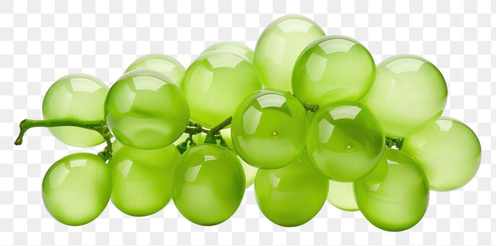 PNG Green grapes shape fruit plant food.