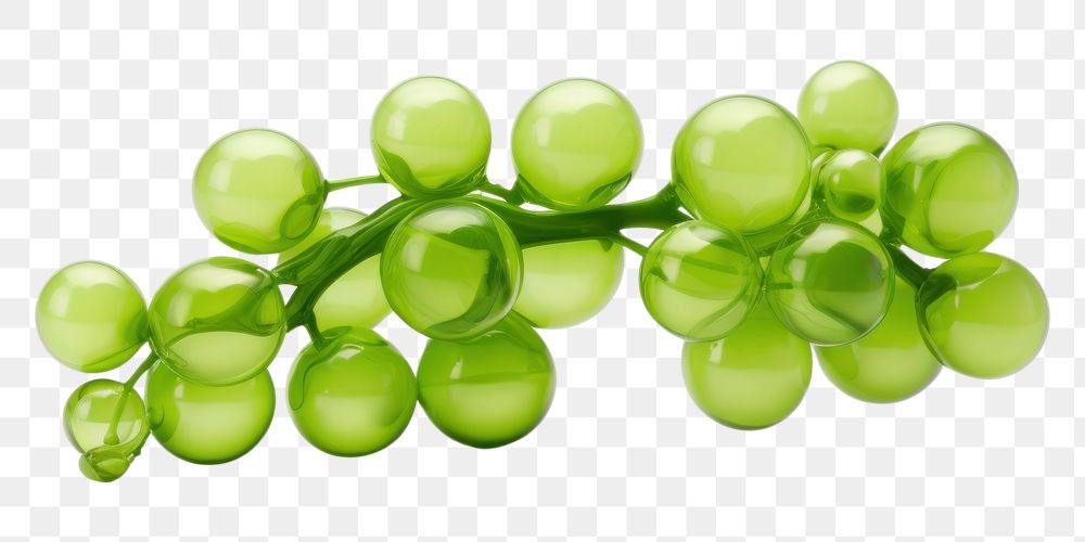 PNG Green grapes shape plant food white background.