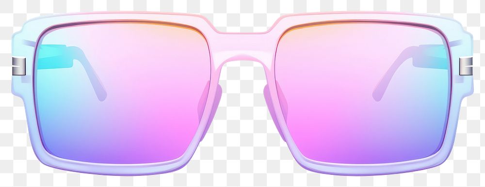 PNG Iridescent basketball hoop sunglasses white background accessories.