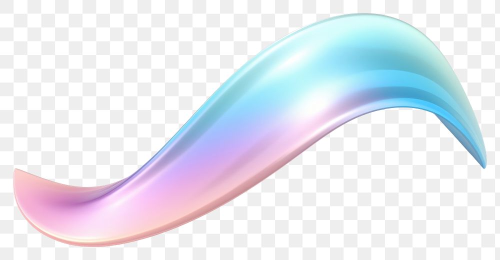 PNG Iridescent curve white background lightweight abstract.
