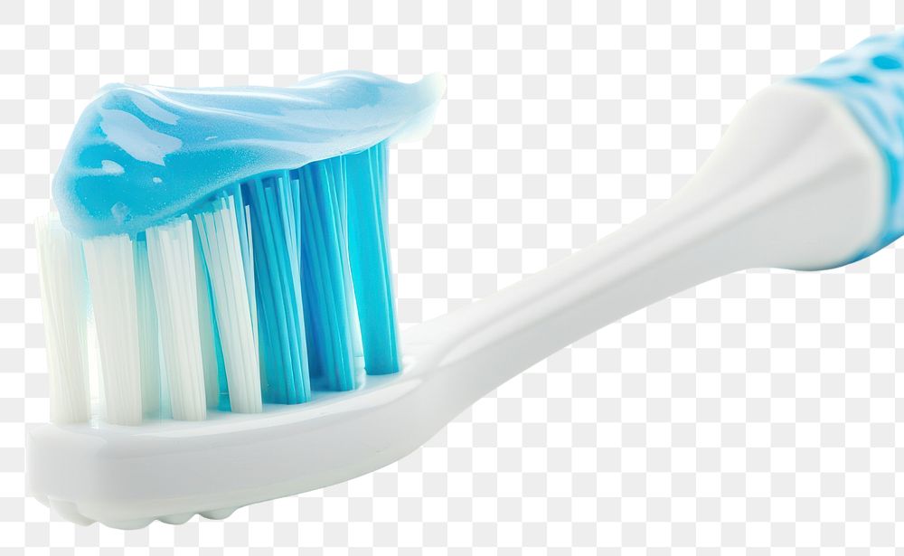 PNG  Toothpaste toothbrush toothpaste white background.