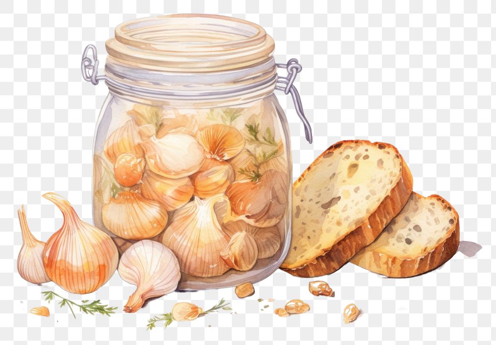PNG Garlic Confit jar bread Free PNG rawpixel