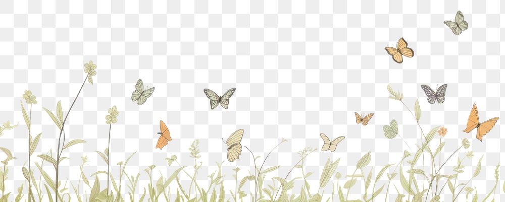 PNG  Butterflies butterfly outdoors insect. AI generated Image by rawpixel.
