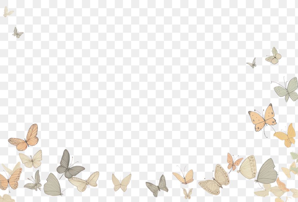 PNG  Butterflies animal backgrounds illustrated. AI generated Image by rawpixel.