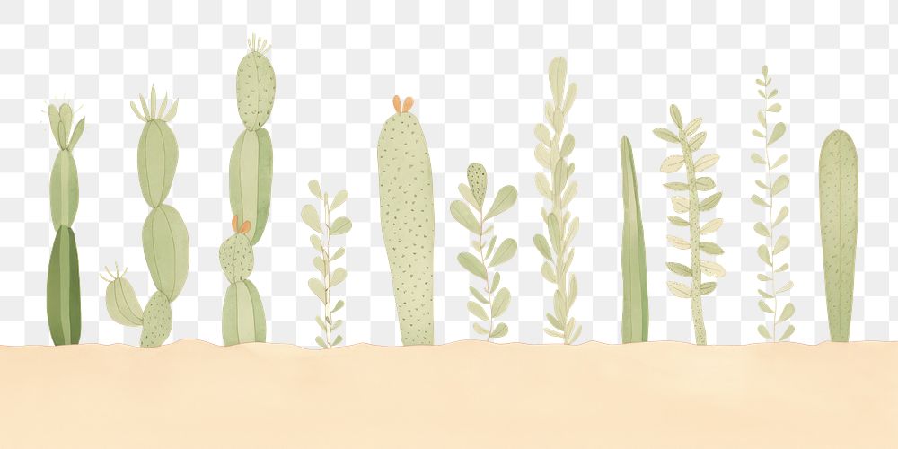 PNG  Green plants cactus backgrounds creativity. AI generated Image by rawpixel.