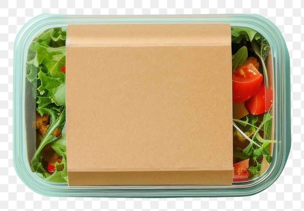 PNG Paper Lunchbox packaging lunch food vegetable.