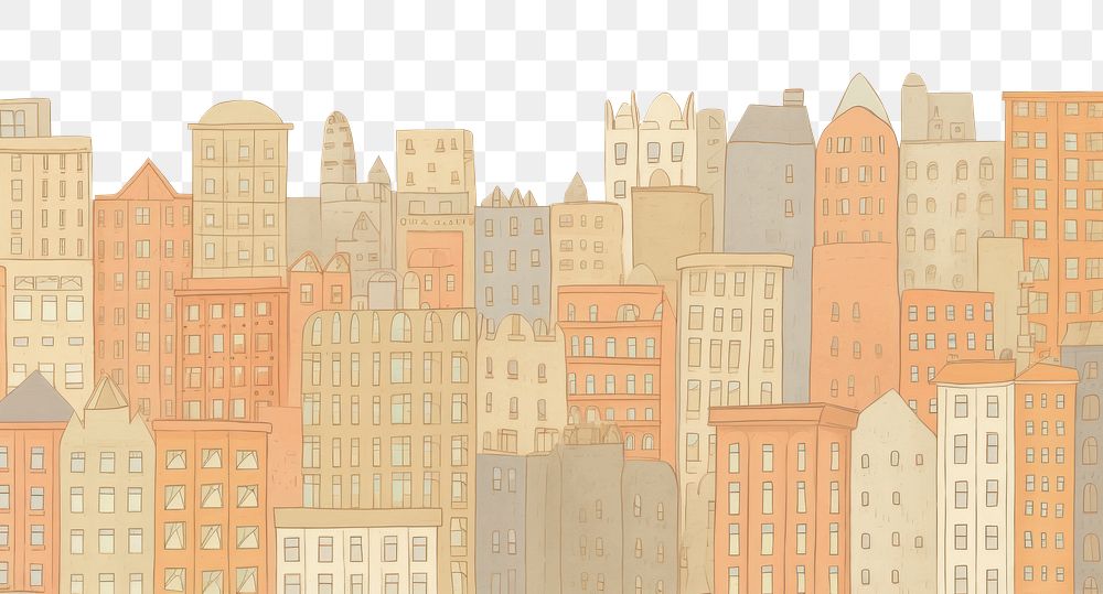 PNG  City background drawing backgrounds painting. AI generated Image by rawpixel.