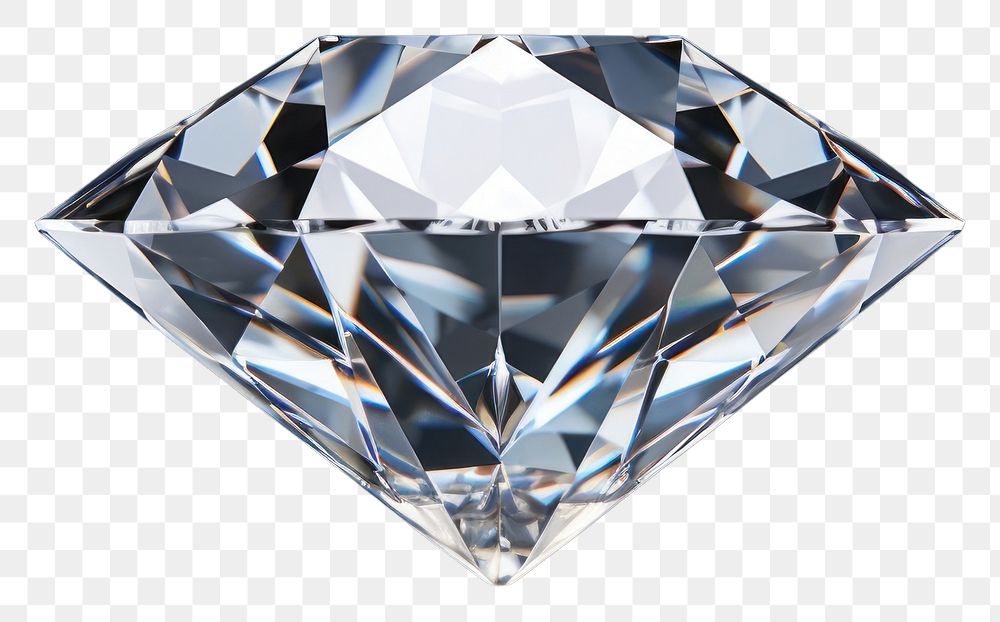 PNG Diamond gemstone jewelry gray. AI generated Image by rawpixel.