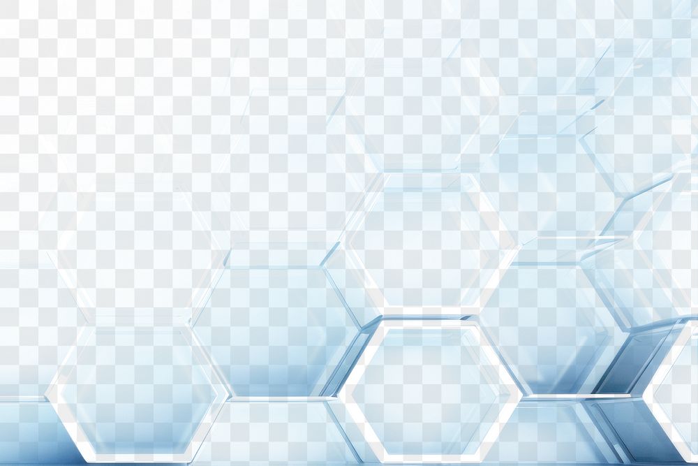 PNG Pastel blue tech hexagon backgrounds futuristic technology. AI generated Image by rawpixel.