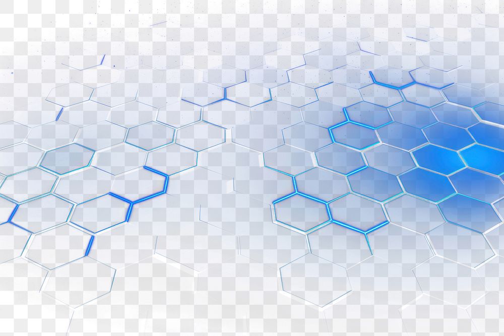 PNG Blue tech hexagon on dark background backgrounds futuristic technology