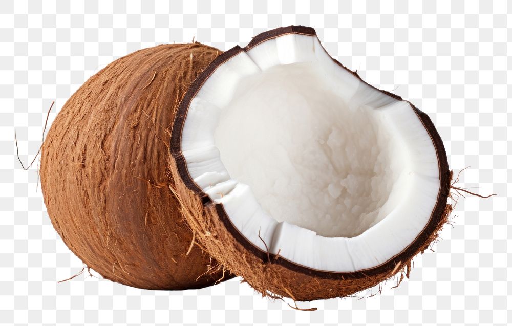 PNG Delicious coconut food freshness eggshell.