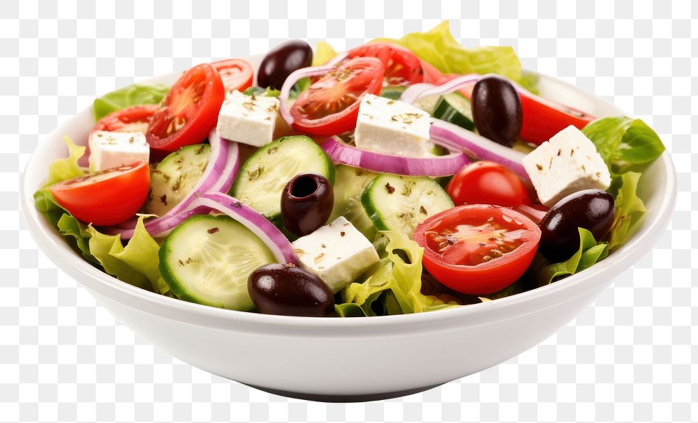 PNG Salad with fresh vegetables salad tomato cheese.