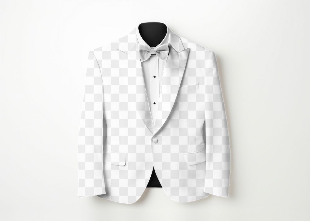 Tuxedo png mockup, transparent design