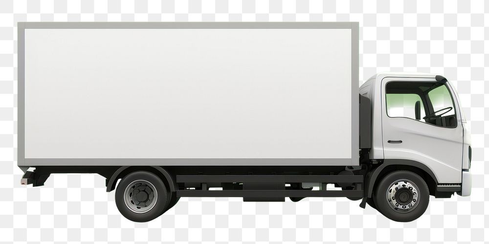 PNG Cargo truck mockup vehicle green car.