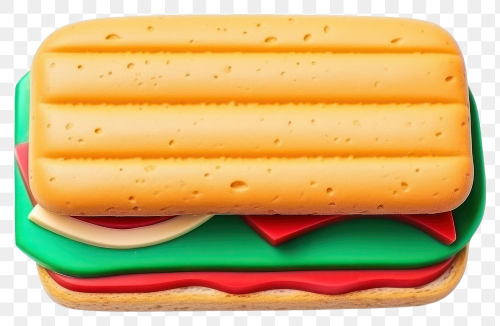 PNG  Plasticine of sandwich bread food meal.