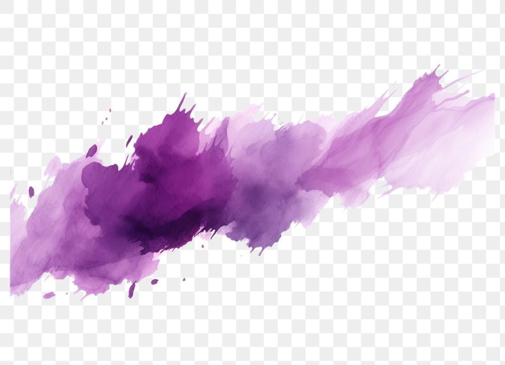 PNG Purple watercolor backgrounds drawing splattered.