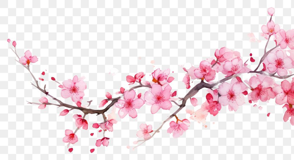 PNG Cherry blossom border flower cherry plant