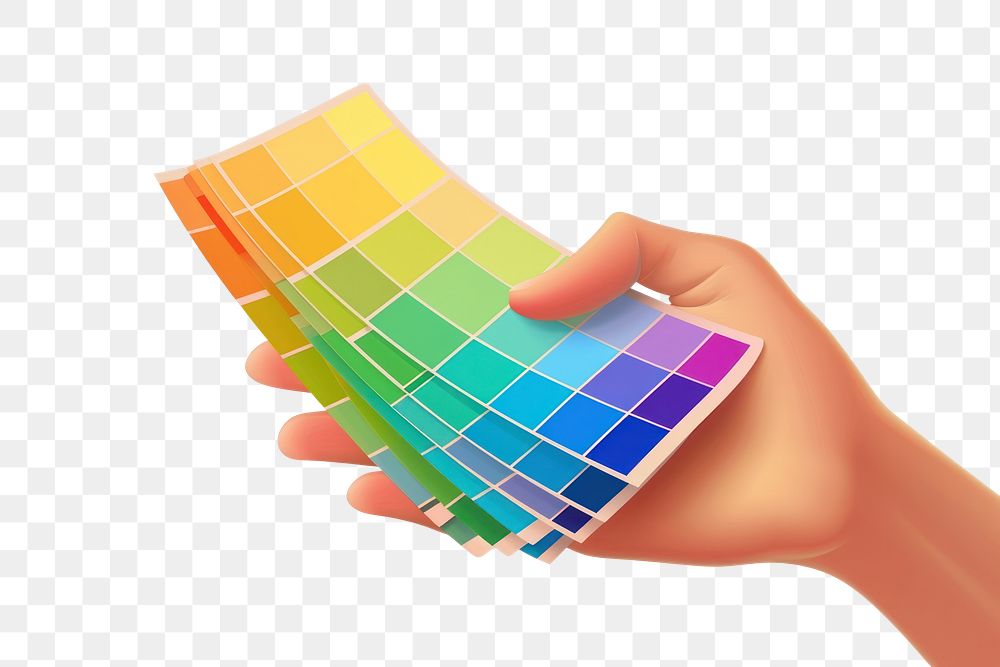 PNG  Color palette guides hand electronics technology.