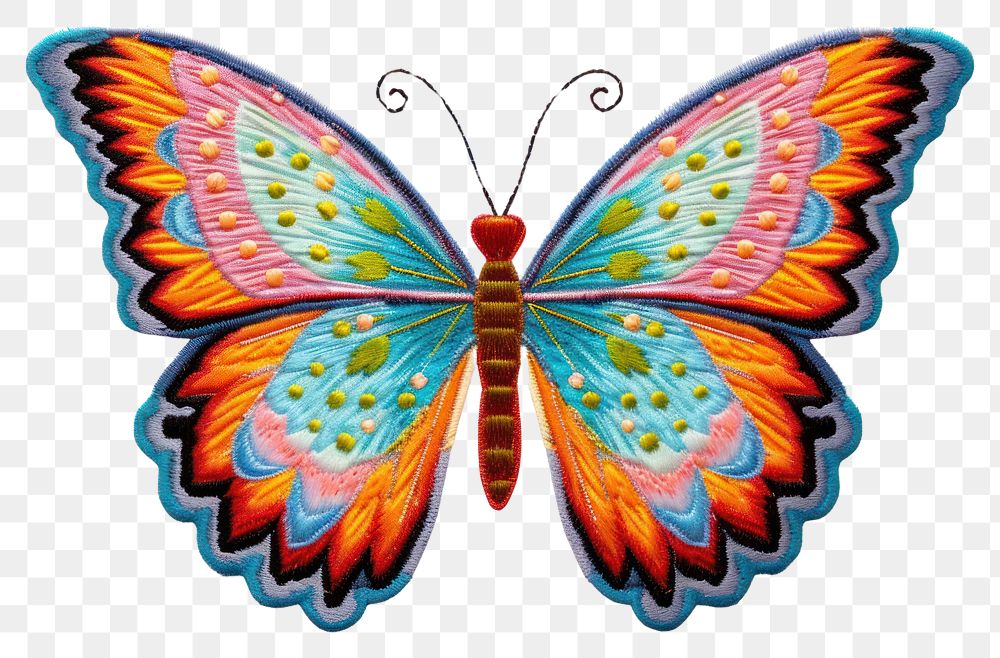 PNG Beide butterfly pattern animal art.