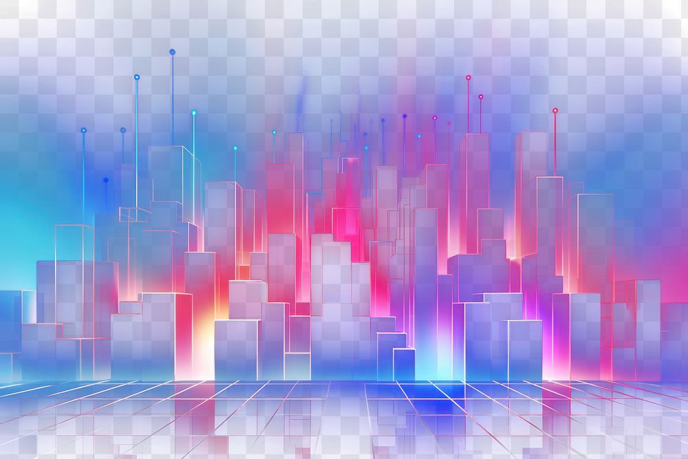PNG  Urban architecture neon backgrounds abstract