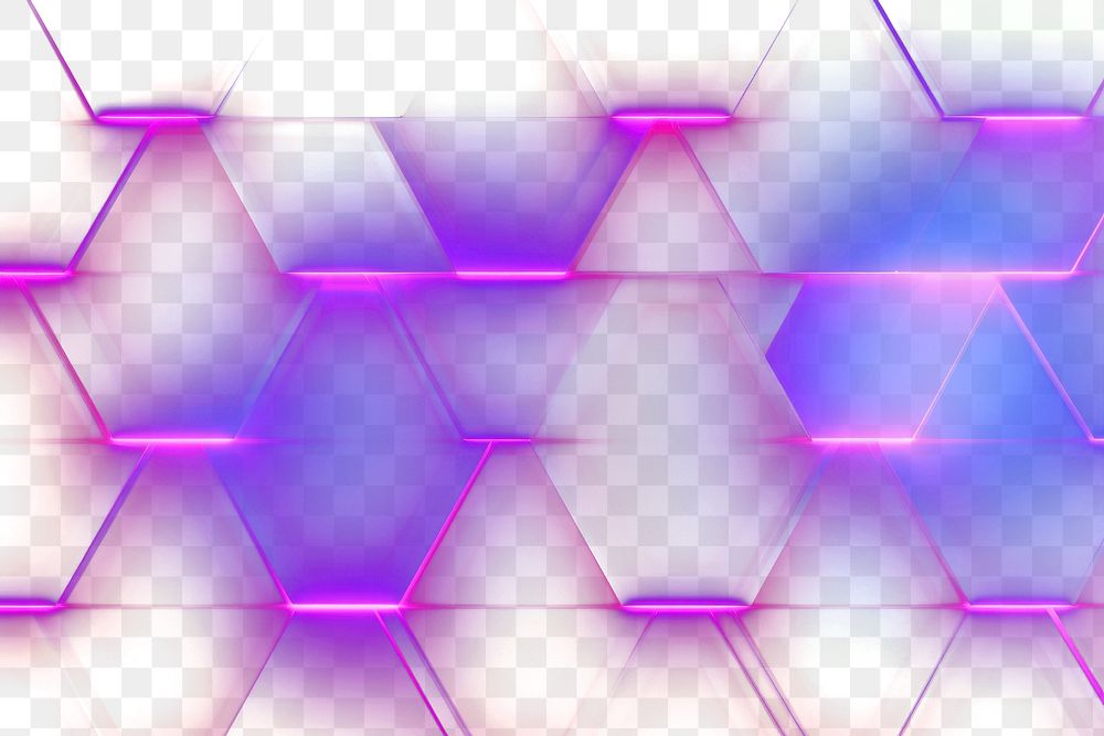 PNG  Diagonal hexagon neon backgrounds abstract.