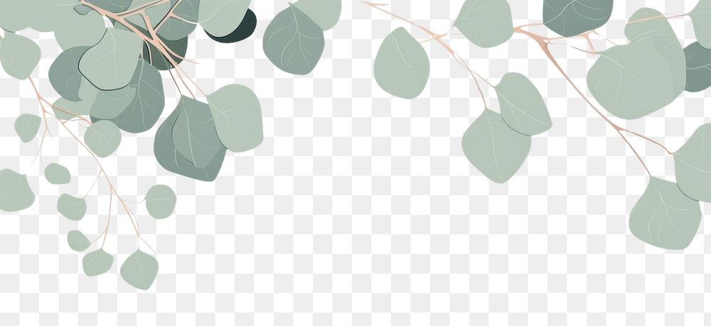 PNG  Eucalyptus frame backgrounds pattern plant. AI generated Image by rawpixel.
